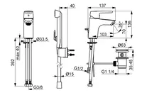 Oras Saga, Washbasin faucet, 3908F