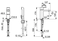 Oras Stela, Washbasin faucet, 4806F