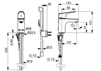 Oras Vega, Washbasin faucet, 1812G