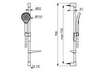 Oras Optima Style, Shower set, 2790N