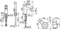 Oras Inspera, Washbasin faucet, 3 V, 3013F