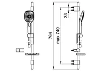 Oras Hydractiva Style, Duschset, 433