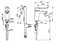 Oras Clinica, Washbasin faucet, 5601