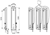 Oras Electra, Duschpanel, 12 V, 6662FTX