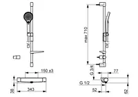 Oras Optima Style, Duschblandare med duschset, 7169-109