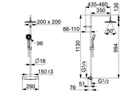 Oras Nova Style, Shower system, 7403