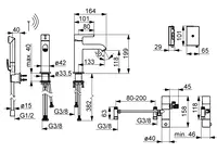 Oras Optima Style, Servantkran, 3 V, 2613FH