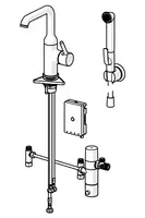 Oras Optima Style, Washbasin faucet, 3 V, 2615FH-33