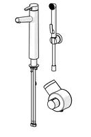 Oras Inspera, Tvättställsblandare, hög modell, 3 V, 3003F