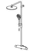 Oras Optima Style, Shower system, 40cc, 7157N