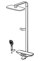 Oras Esteta, Shower system, 6 V, Bluetooth, 7593-11