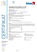 Godkännande/Certifikat Kiwa SE Type Approval