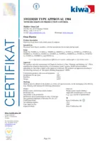 Certyfikaty/Deklaracje Kiwa SE Type Approval