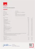 Approval/Declaration Materials Declaration