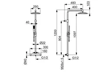Oras Aurelia, Shower system, 160cc, 4757