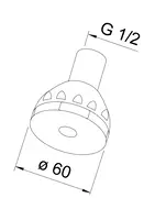 Oras, Shower screen, 12 l/min, 305