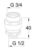Oras, Vacuum breaker, Type HB, 261033