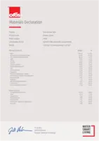 Approval/Declaration Materials Declaration