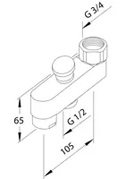 Oras, Diverter spout, 221200