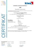 Approval/Declaration Kiwa SE Energymark
