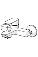 Oras Linea, Bath and shower faucet, 1640NU