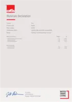 Godkjenning/Erklæring Materials Declaration