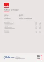 Approval/Declaration Materials Declaration