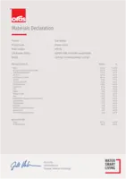 novērtējums Materials Declaration