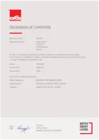 novērtējums Declaration of Conformity