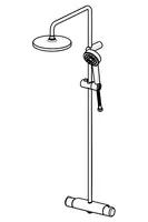 Oras Linea, Rain bruserarmatur, 1692N
