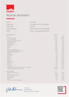 Approval/Declaration Materials Declaration