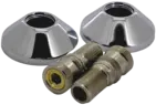 Oras, Straight connector with flange, 204120W/2