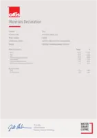 Heakskiit/Deklaratsioon Materials Declaration