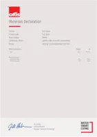 Hyväksyntä/Deklaraatio Materials Declaration
