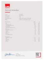 Approval/Declaration Materials Declaration