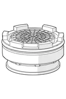 1020858V | Oras Group | Aerator and key, CACHE STD M24x1 HC PCA 1,2 gpm