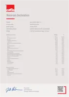 Hyväksyntä/Deklaraatio Materials Declaration