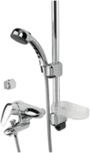 Bath and shower faucet with shower set