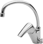 Kitchen faucet with dishwasher valve