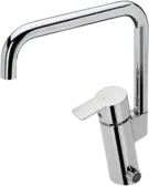 Kitchen faucet with dishwasher valve, 6 V