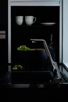 ALESSI Sense by Oras, Virtuvinis maišytuvas su ventiliu indaplovei, 230/12 V, 8725F