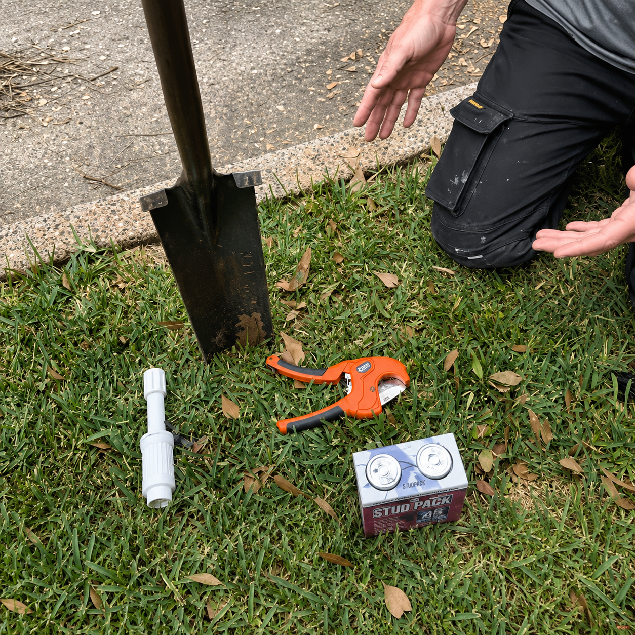 Tools and Materials Needed for a Professional Sprinkler Line Repair
