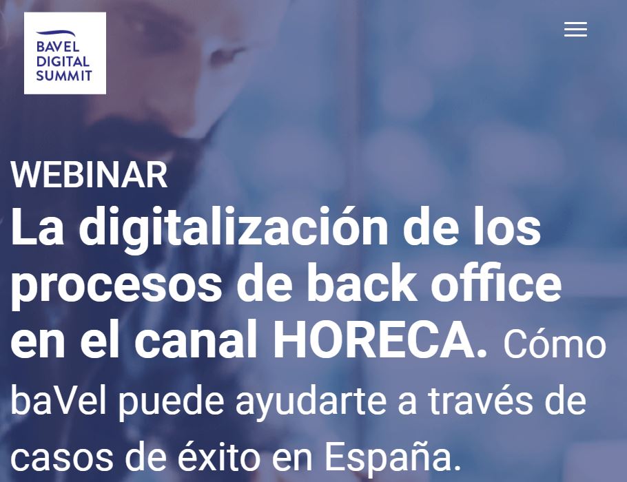 La digitalización de los procesos de back office en el canal HORECA - calendario webinars horeca