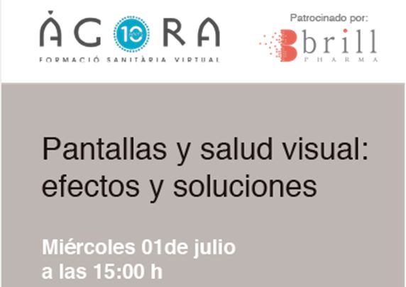 Pantallas y salud visual: efectos y soluciones - calendario webinars industria farmacéutica