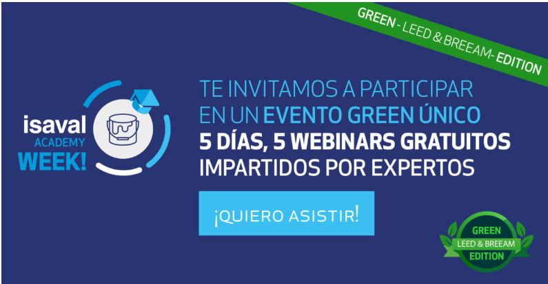 Sesión 2: Soluciones de interiores y superficies especiales para la edificación sostenible certificada por LEED y BREEAM-calendario webinars