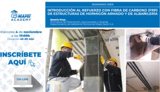 Introducción al refuerzo con fibra de carbono (FRP) de estructuras de hormigón armado y de albañilería.