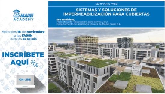 Sistemas y soluciones de impermeabilización para cubiertas