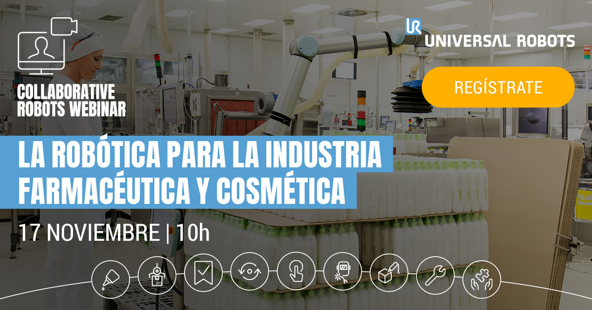 LA ROBÓTICA PARA LA INDUSTRIA FARMACEÚTICA Y COSMÉTICA - webinar profesional farmaceútica