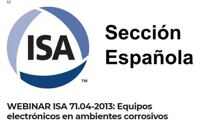 ISA 71.04-2013:  Equipos electrónicos en ambientes corrosivos - webinar profesional