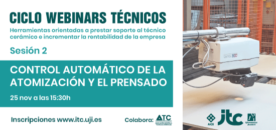 Control automático de la atomización y el prensado -webinar profesional